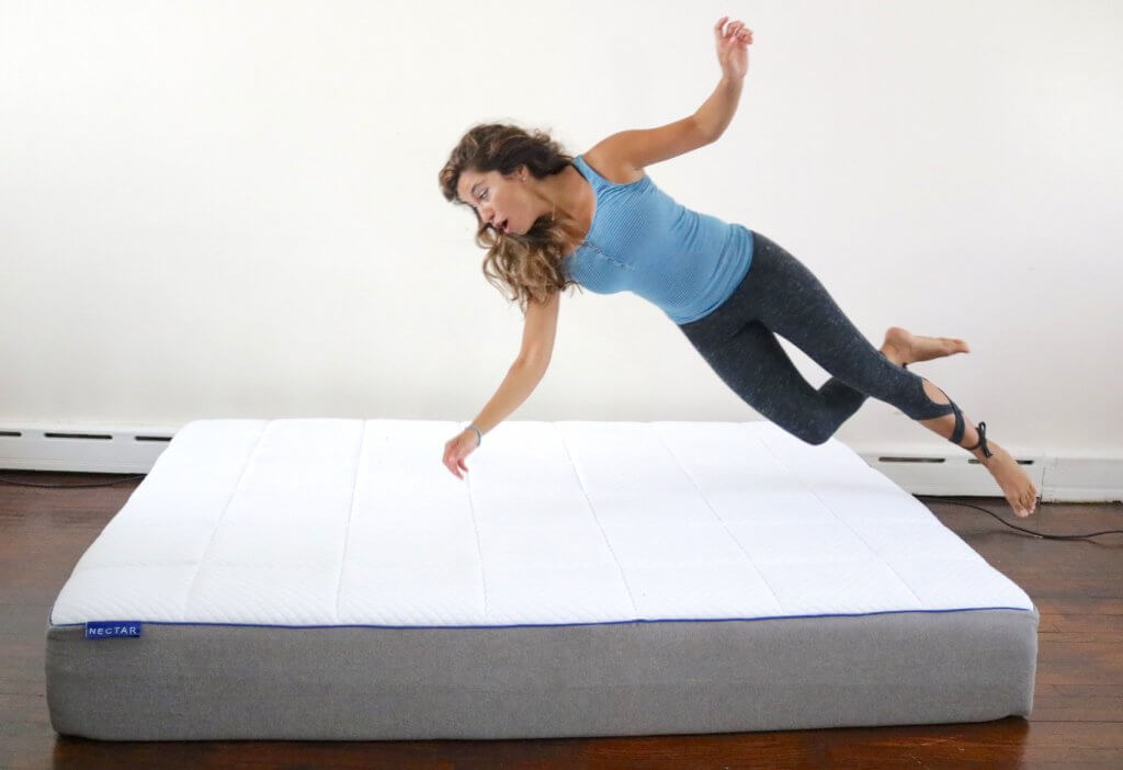 nectar mattress, nectar mattress review, girl on the mattress